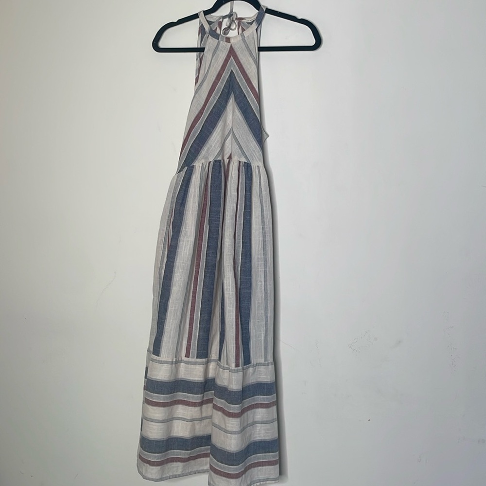 So Perla striped large maxi dress​